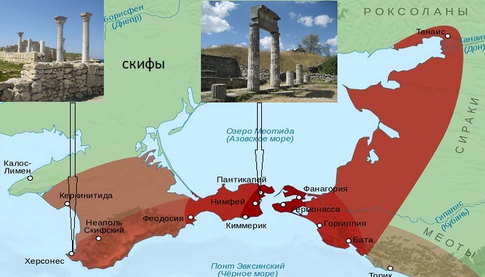Карта Боспорского царства